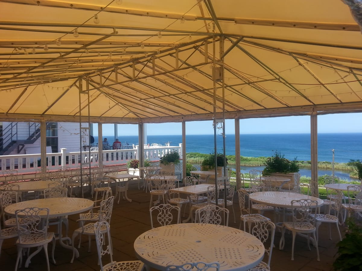 Springhouse restaurant patio canopy