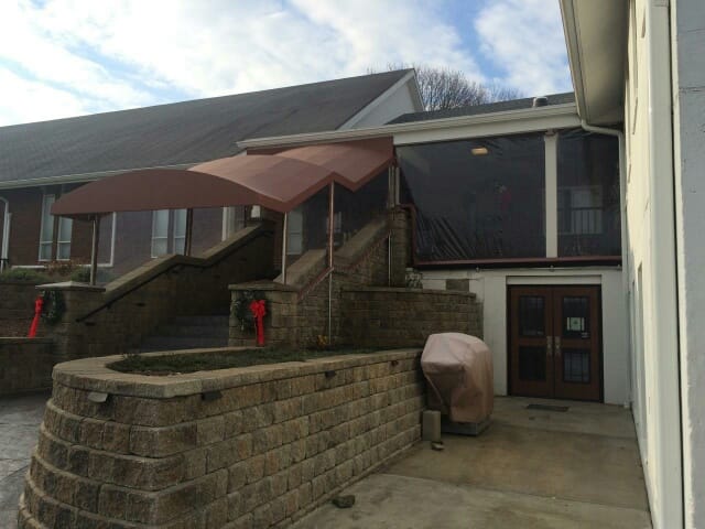 Stairwell Awning Steps2